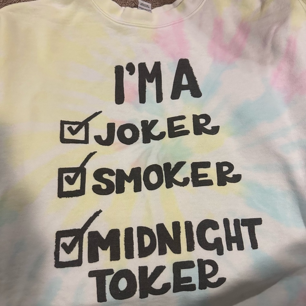 Tie-Dye Graphic Sweatshirt